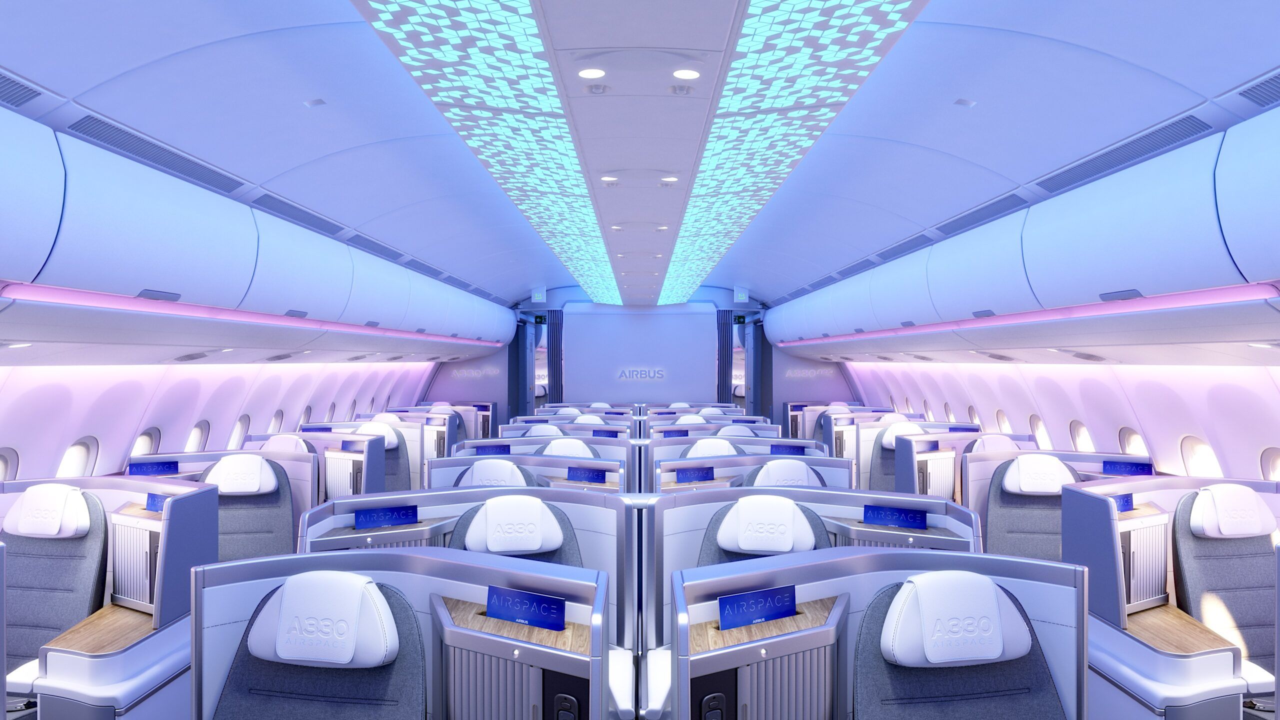 2560x1440 AIX 2024: Airbus Reveals New A330neo Airspace Cabin Features, Showcases AA's Upcoming A321XLR Interiors