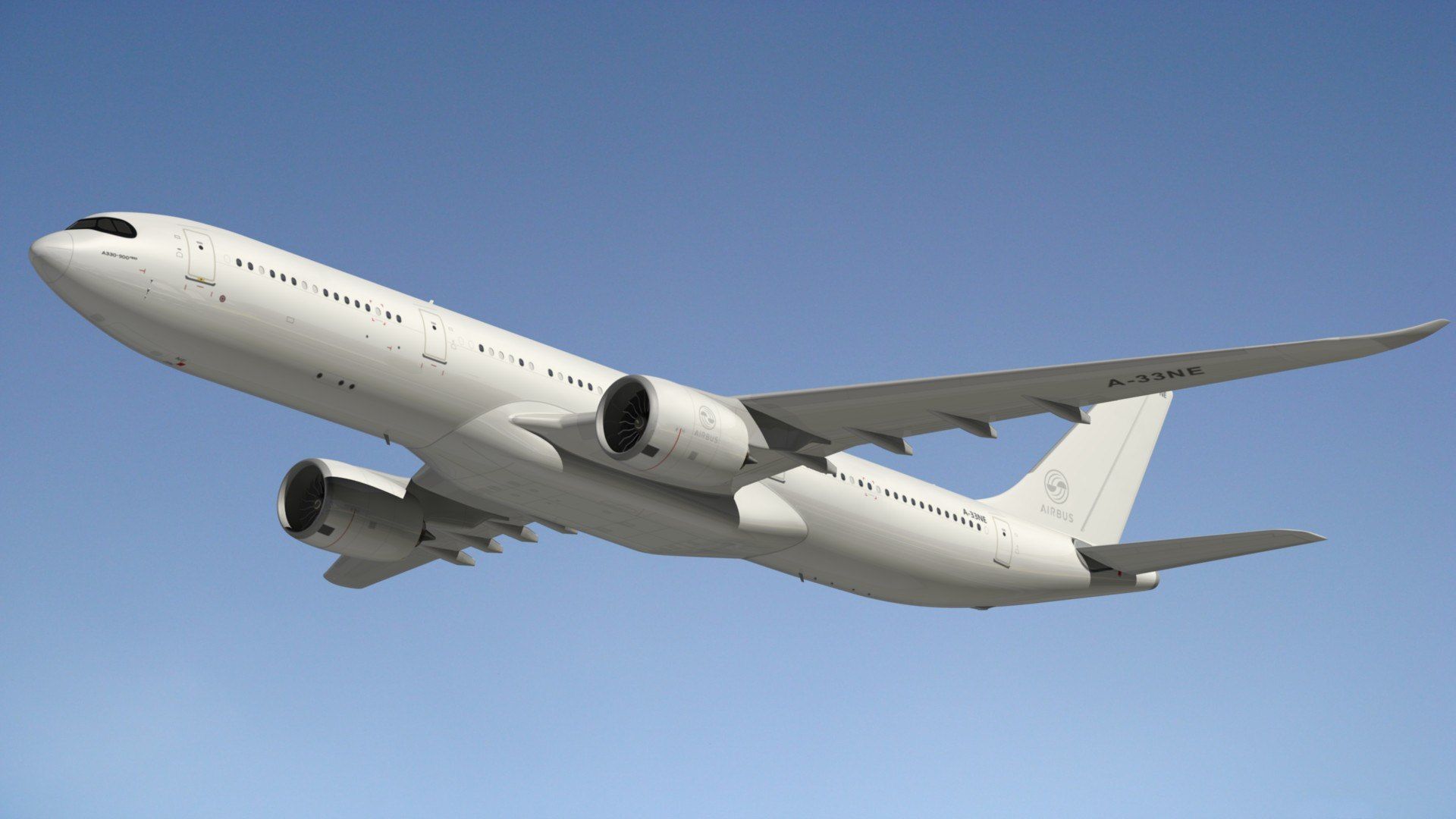 1920x1080 Airbus A330 Neo 3D Model