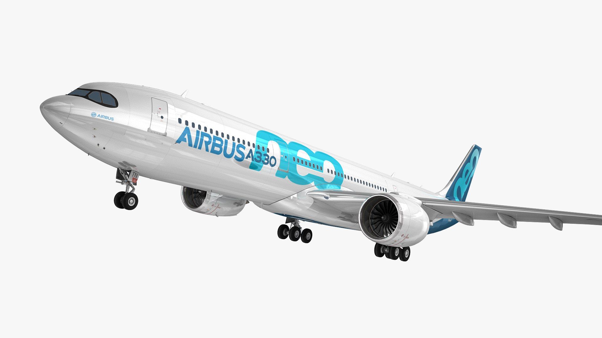 1920x1080 Airbus A330 Neo 3D Model