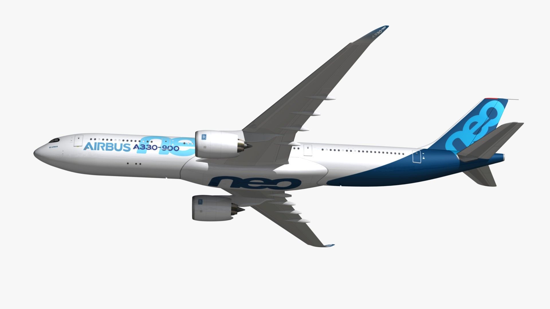 1920x1080 Airbus A330 Neo 3D Model $57 - .blend .fbx .obj .max