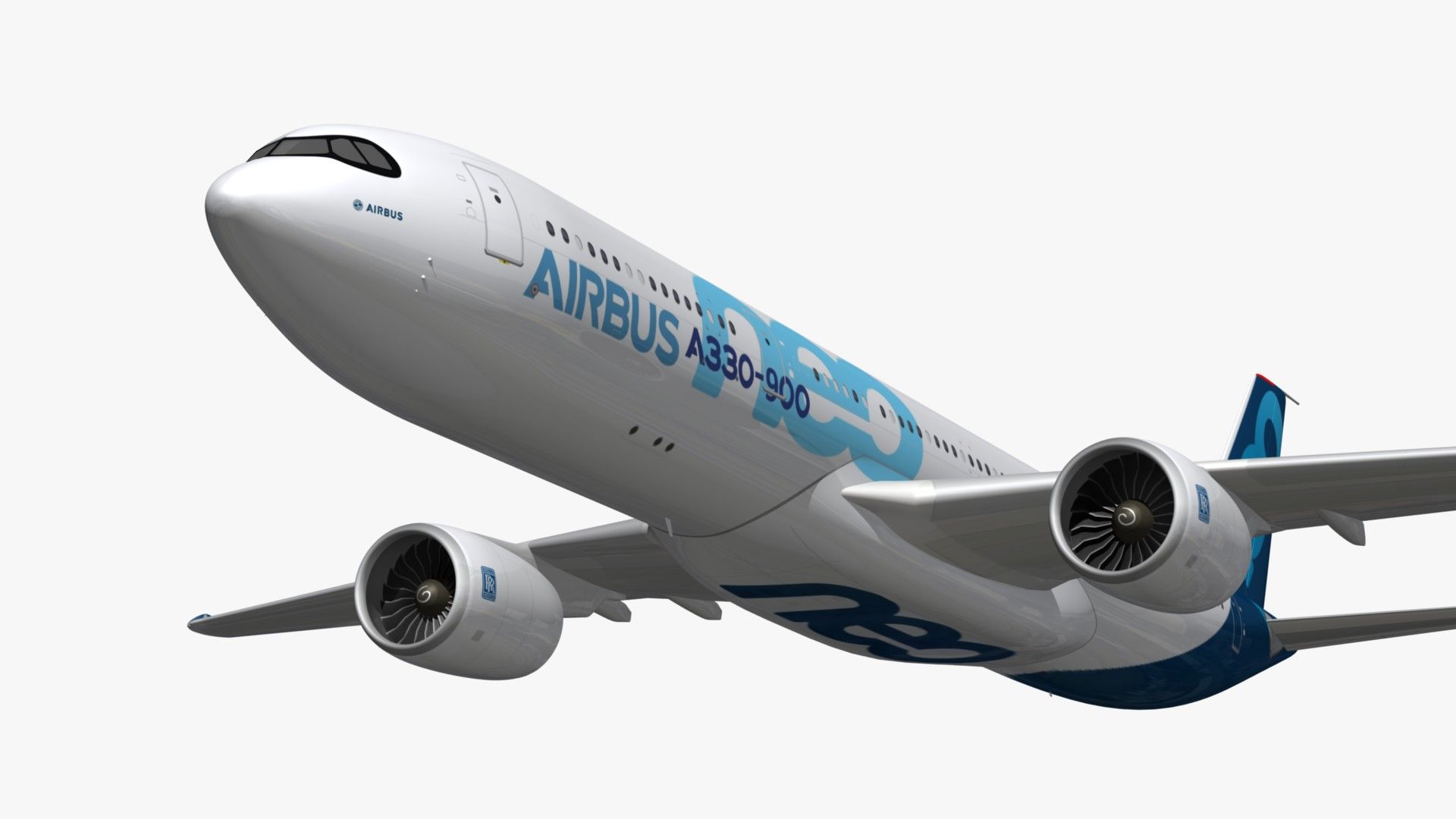1920x1080 Airbus A330 Neo 3D Model $57 - .blend .fbx .obj .max