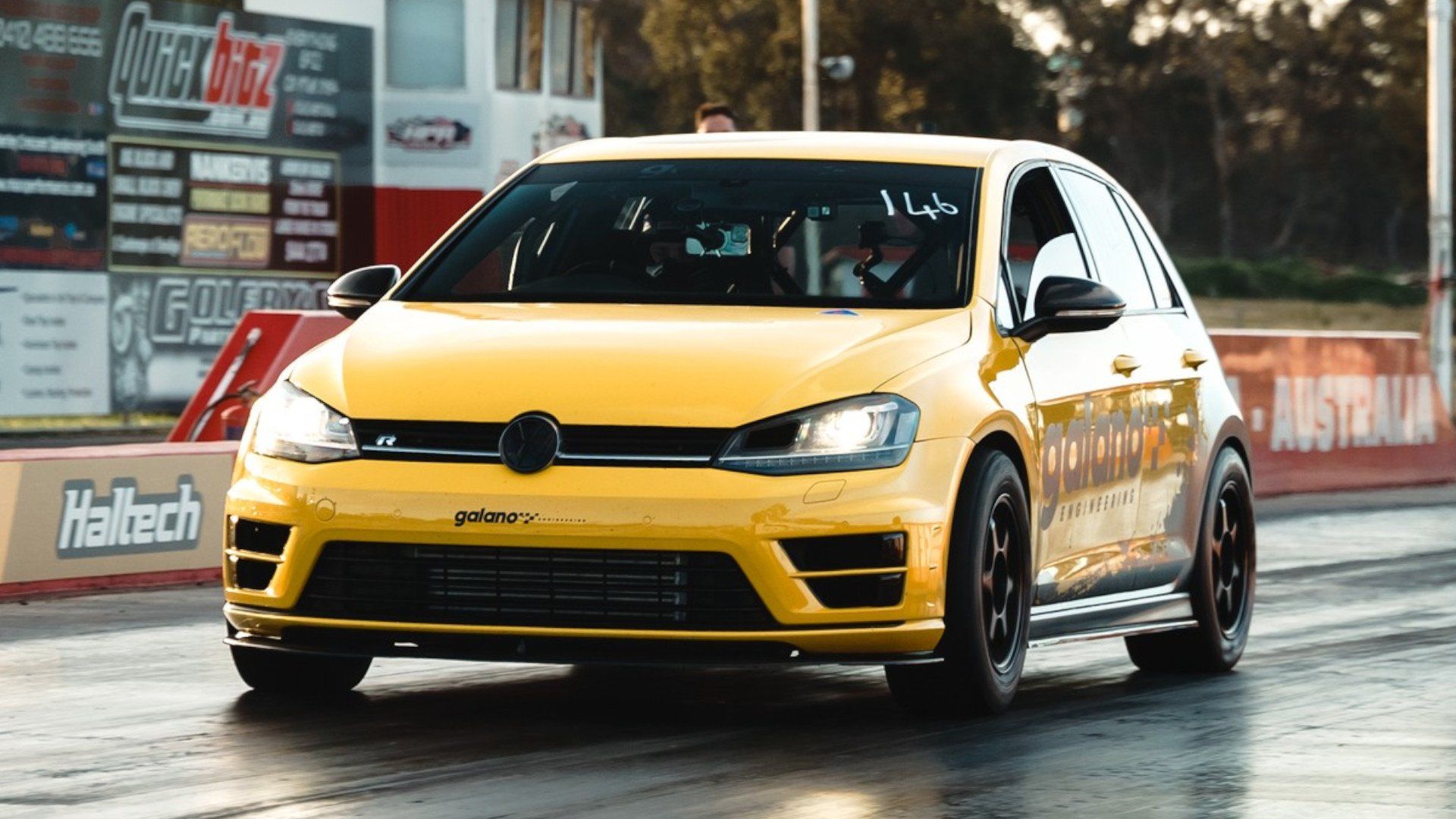 1920x1080 VW Golf R Runs Record Sub 10 Second Quarter Mile On Stock Block