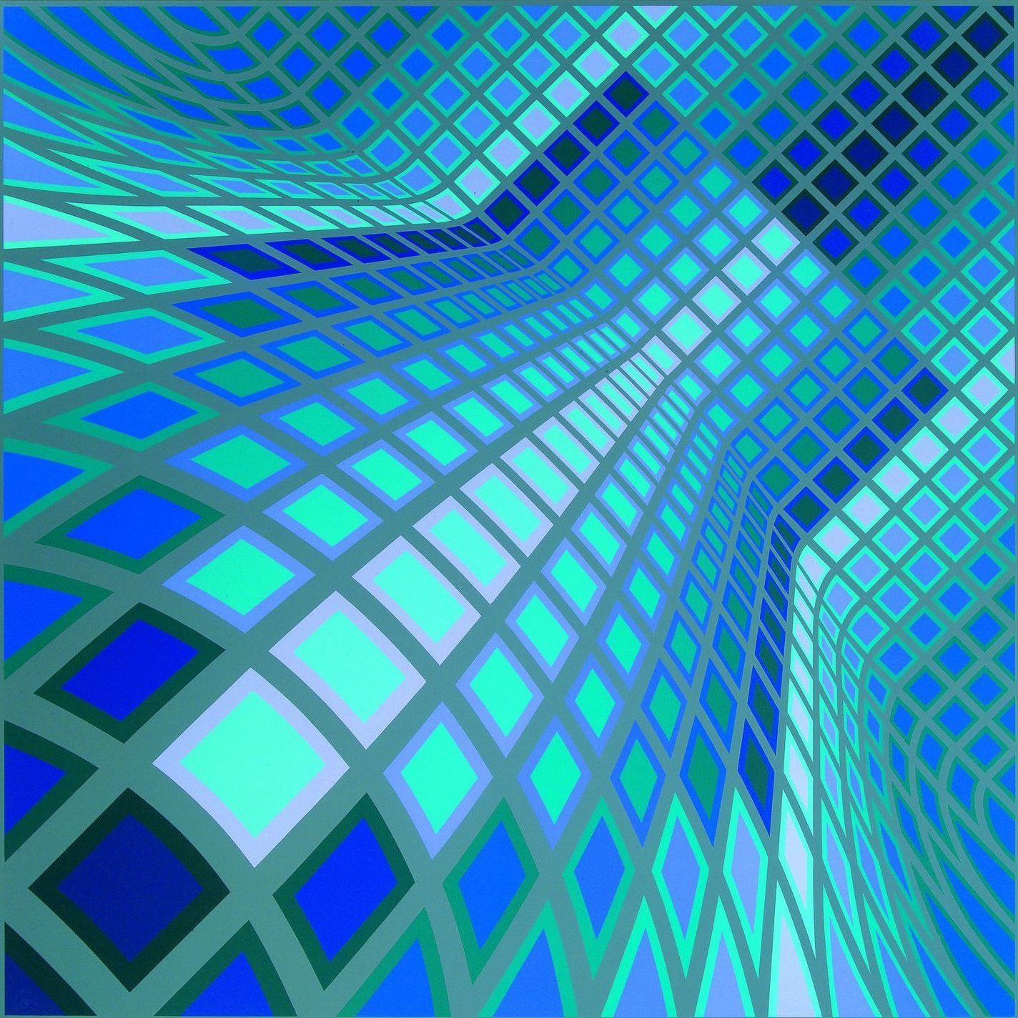 1424x1424 Victor Vasarely Wallpaper