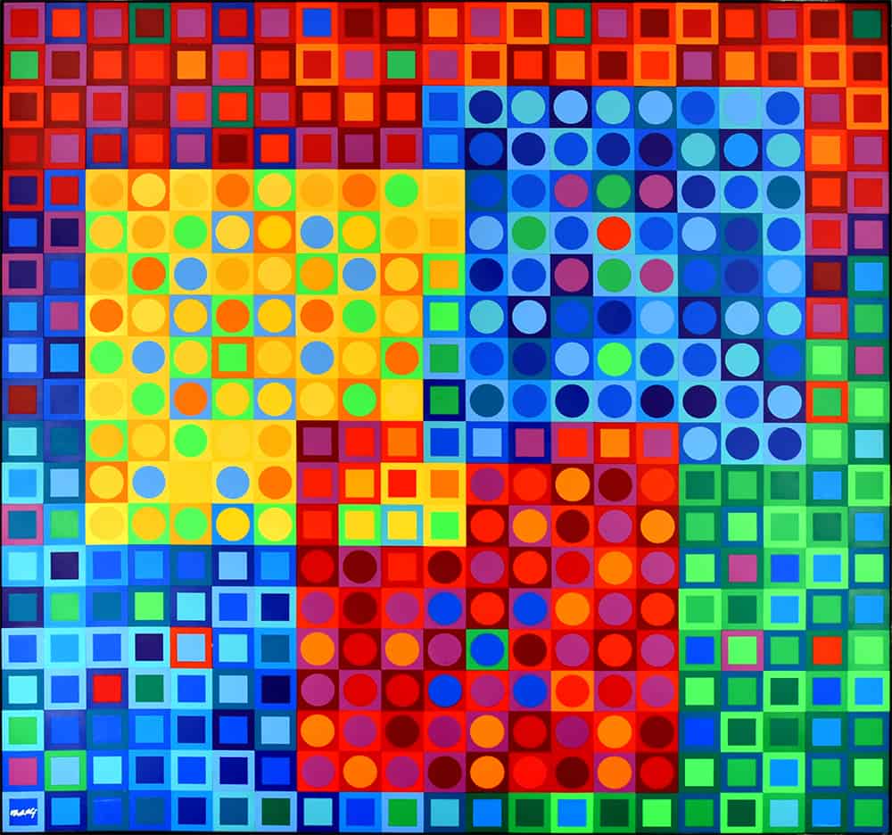 1000x936 Victor Vasarely Multicolor, 1970