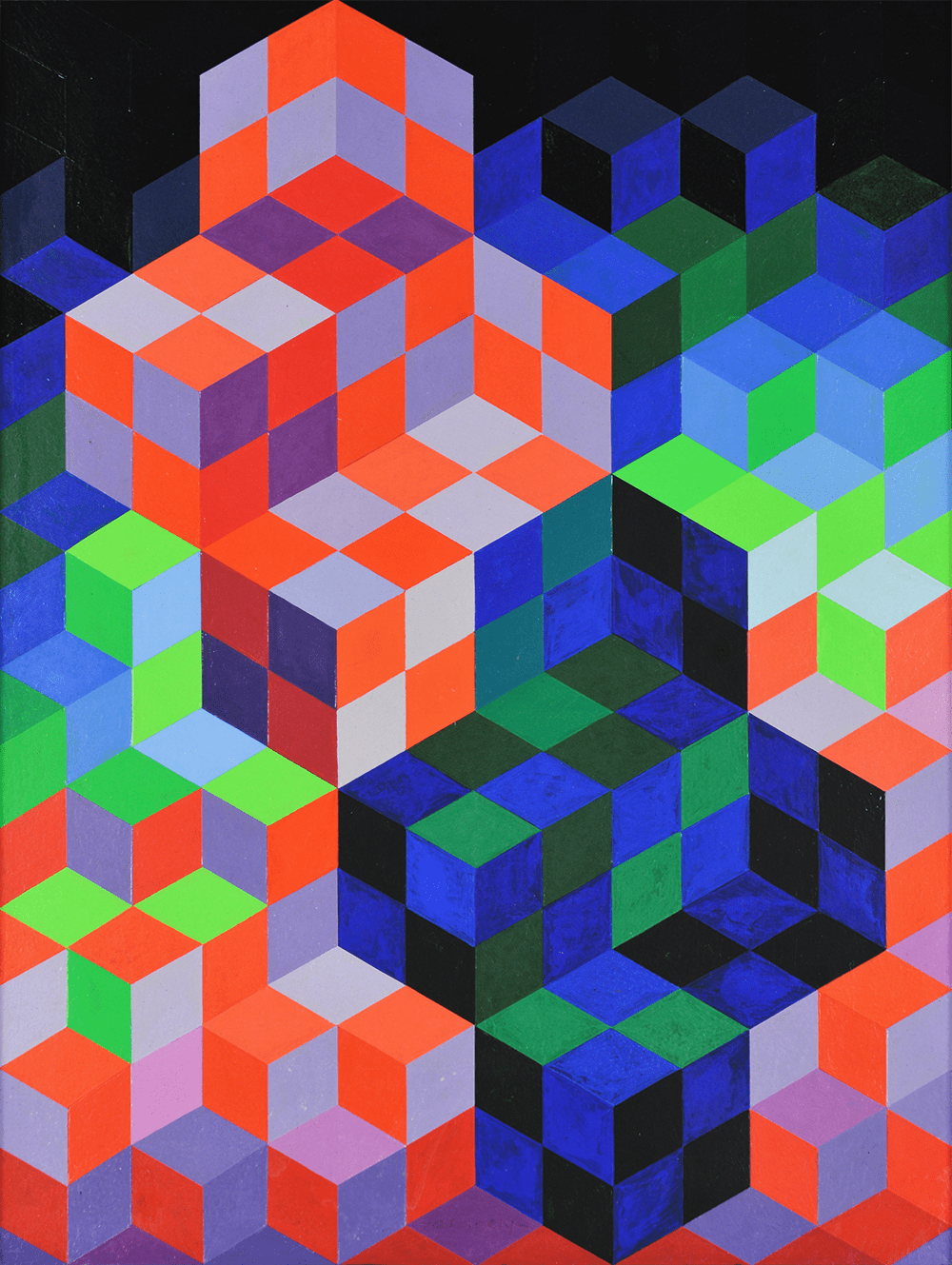 1000x1329 Vasarely ideas. victor vasarely ive c. victor vasarely homage vasarely untitled 35 print