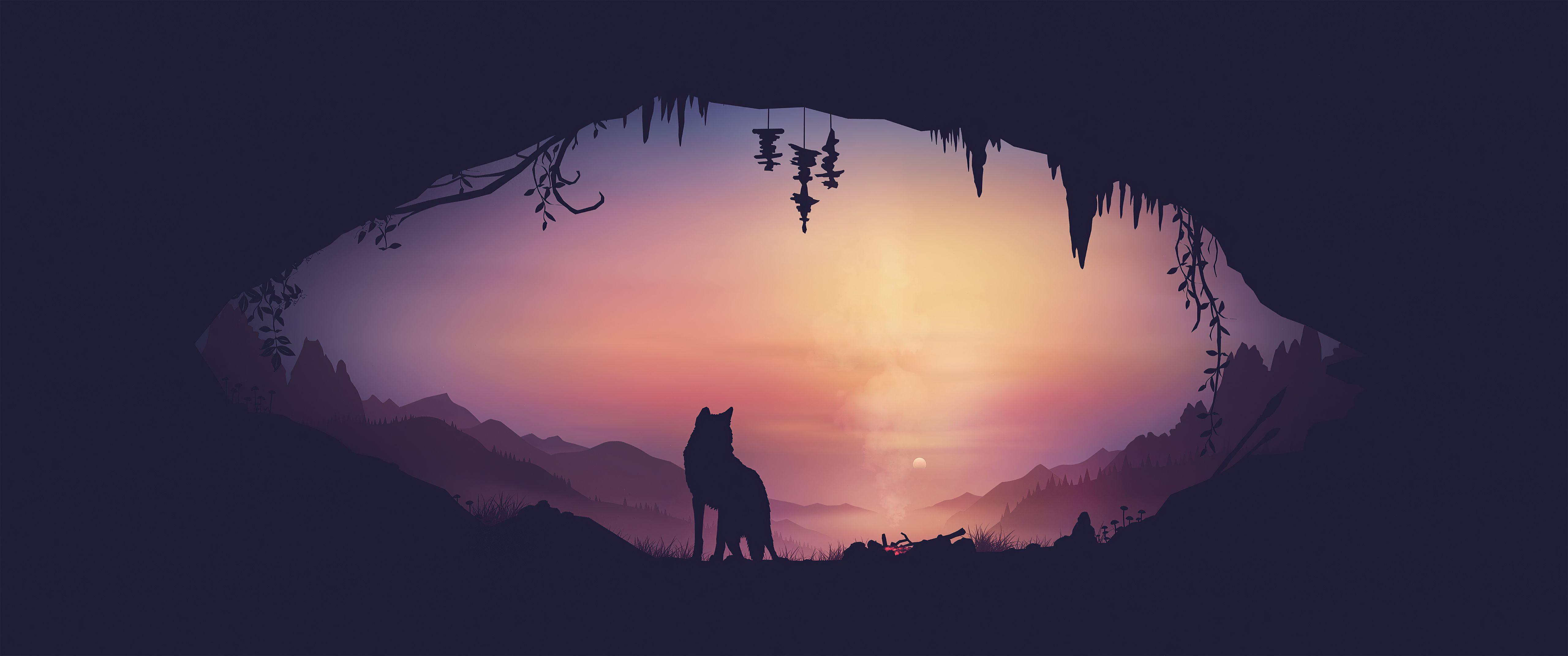 5120x2143 Fox Minimal Artwork 4k, HD Artist, 4k Wallpaper, Image, Background, Photo and Picture