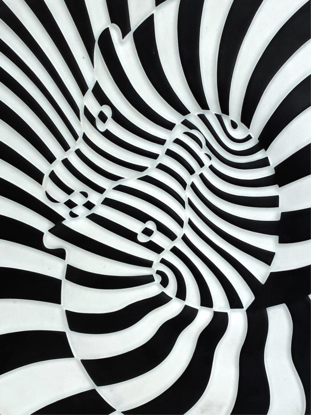 1000x1333 VICTOR VASARELY FOR ROSENTHAL WALL PLAQUE C.1977