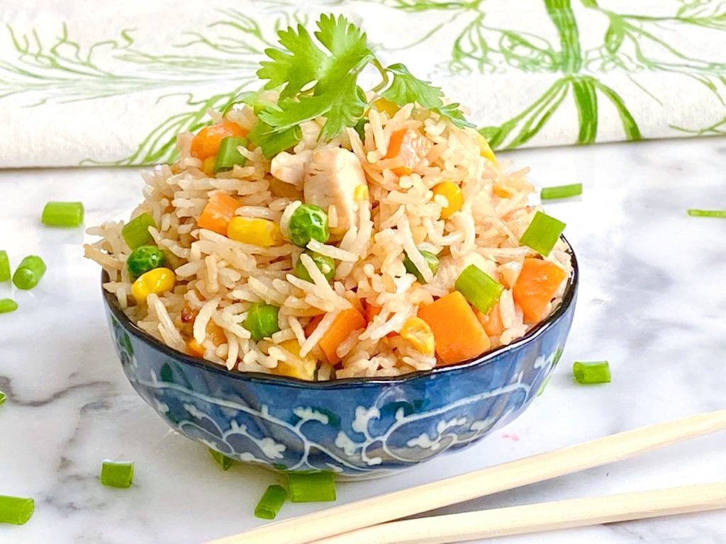 1024x768 Chicken and Vegetable Fried Rice Recipe