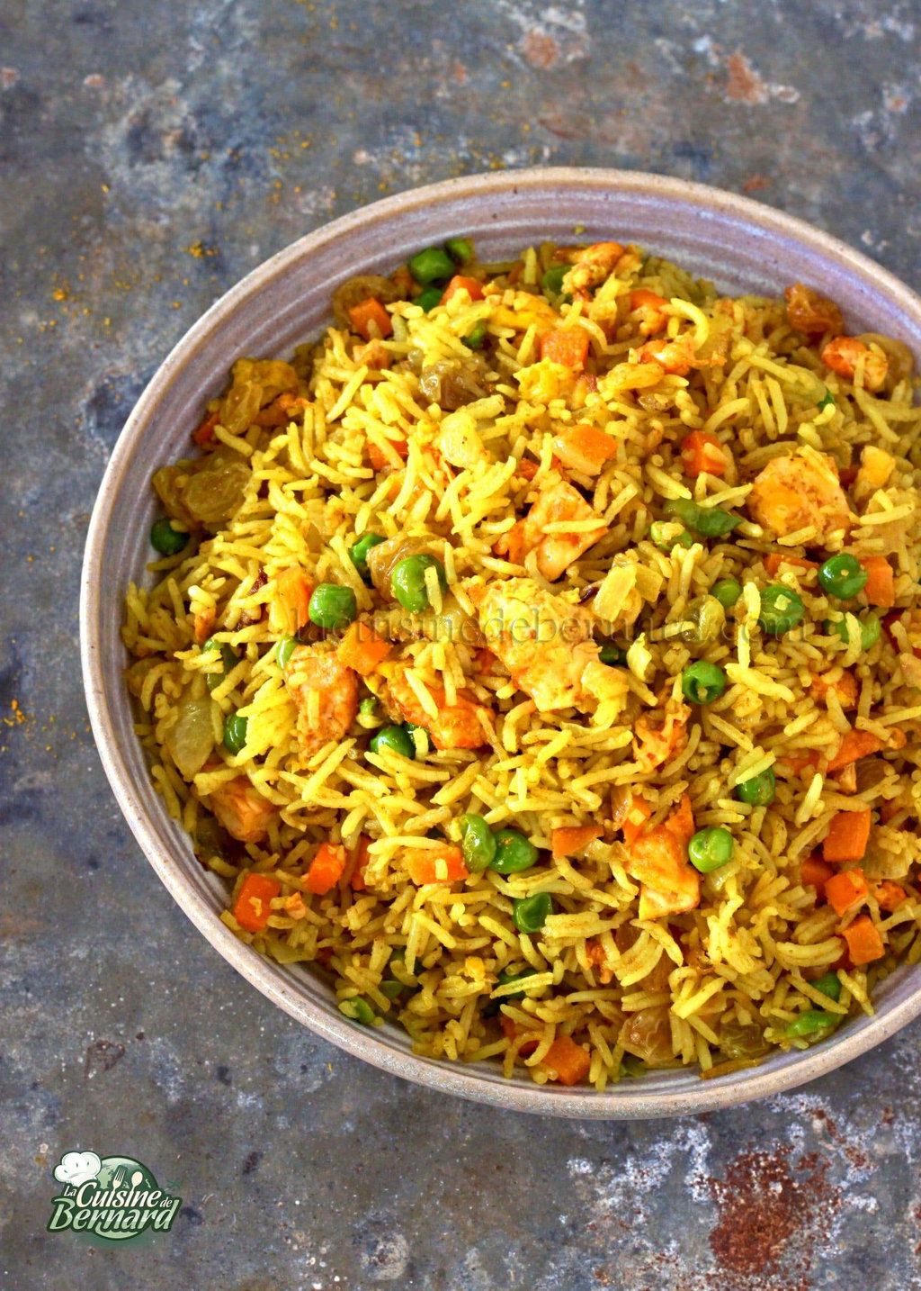 1024x1434 Fried rice with curry, grapes and vegetables