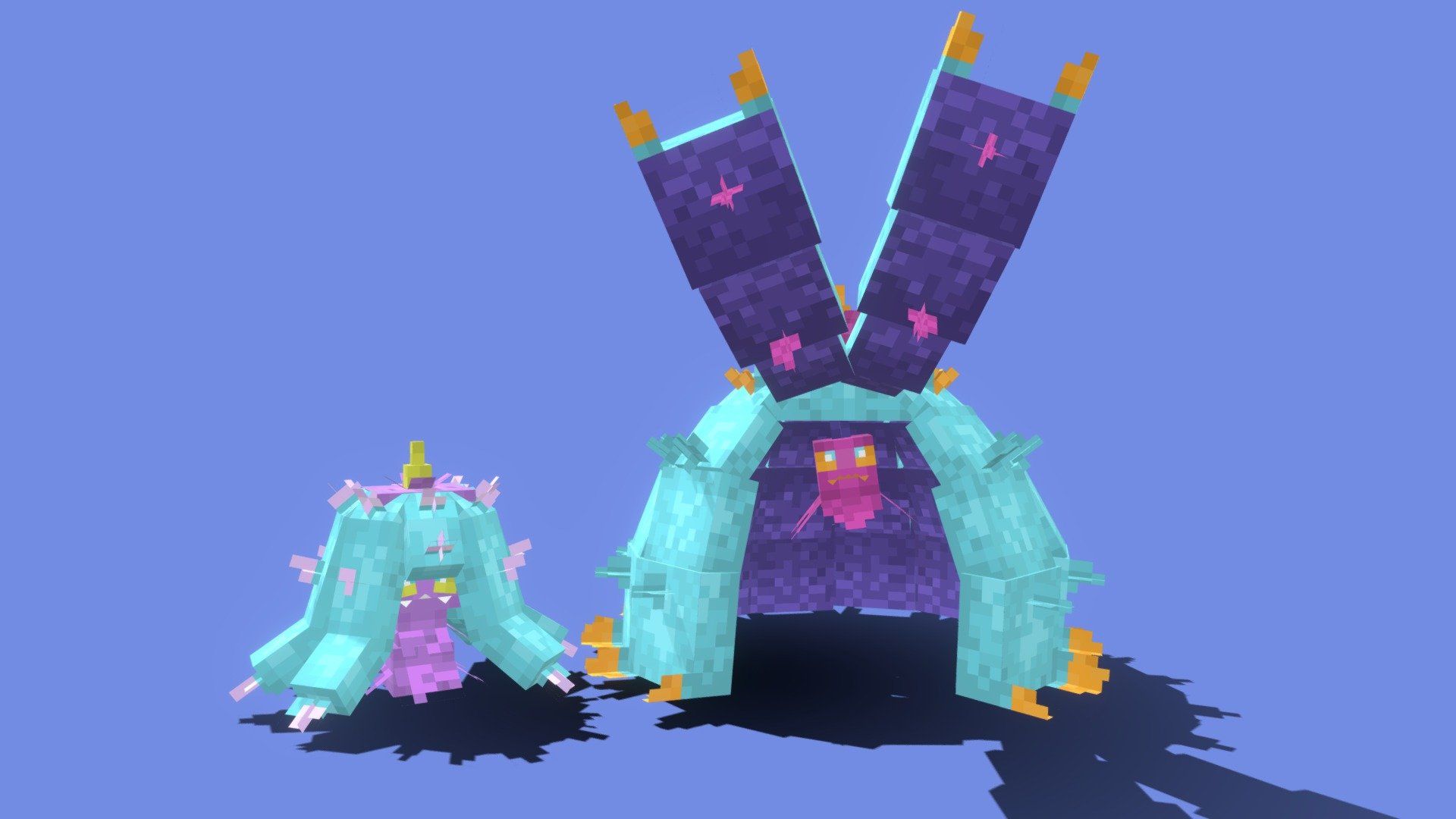 1920x1080 Mareanie & Toxapex model by AbstractJoker [1f243ea]