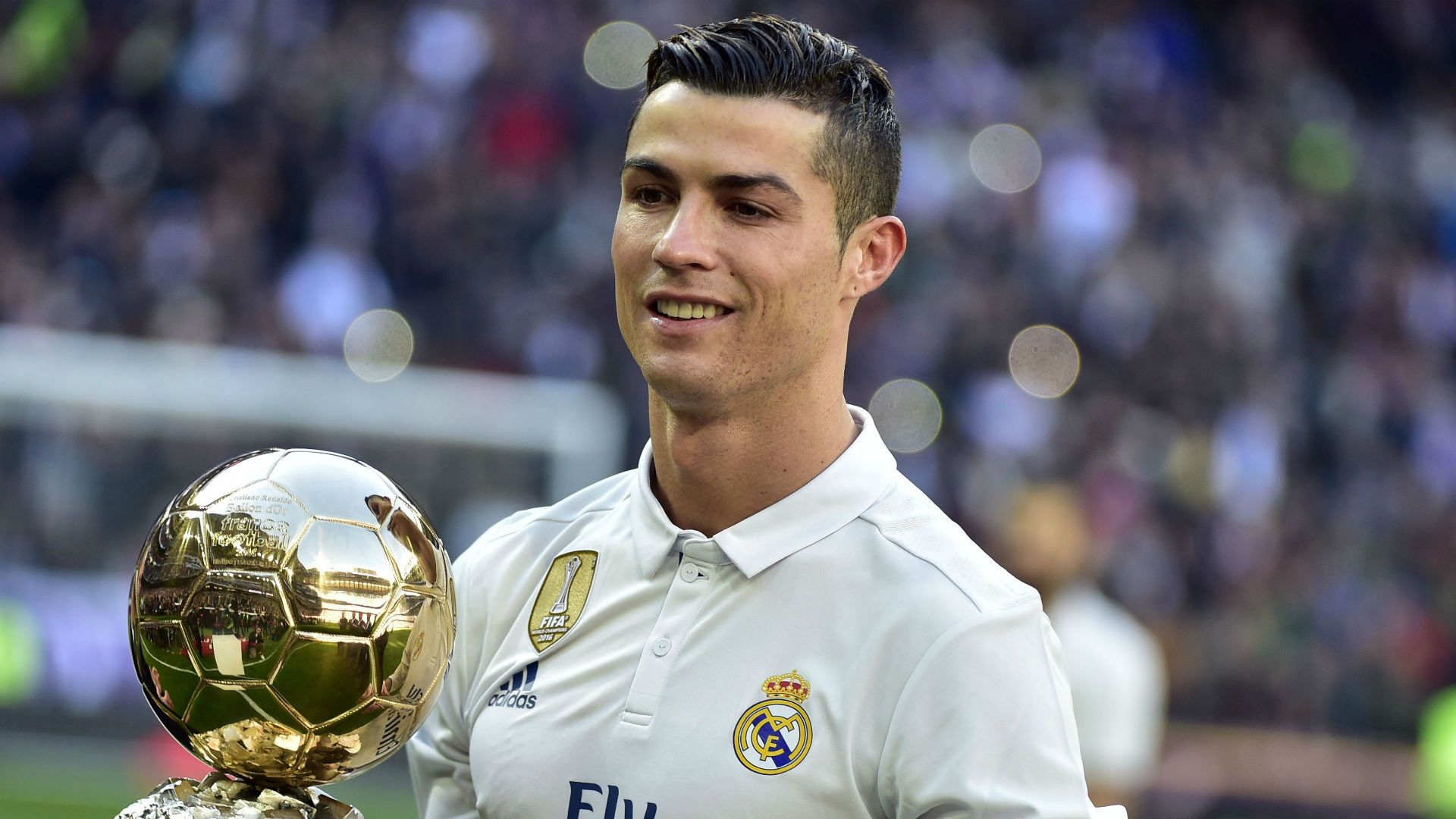 1920x1080 Cristiano Ronaldo Presented With Ballon d'Or By Former Winners