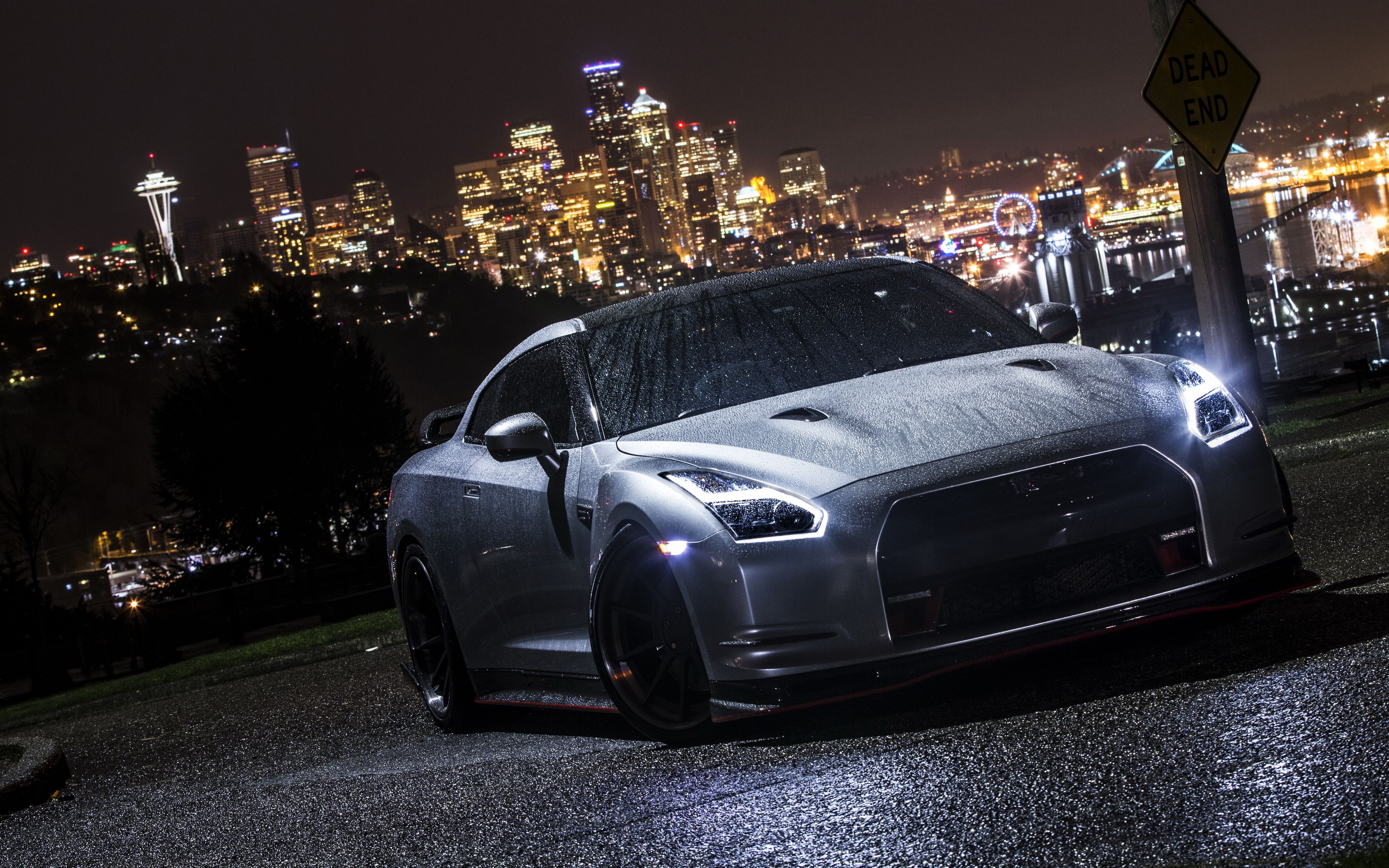 5000x3125 Wallpaper Car, Night, Wet, Nissan GT R For Mobile And Desktop, Section Nissan, Resolution 5000x3125