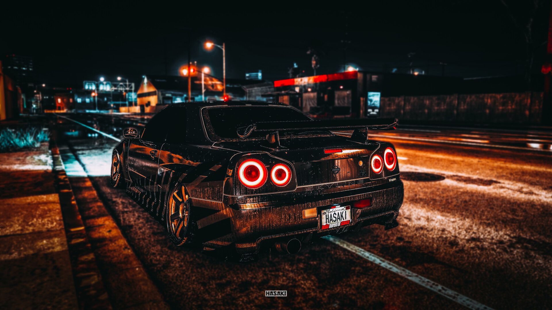1920x1080 NISSAN SKYLINE R34 GTR MIDNIGHT