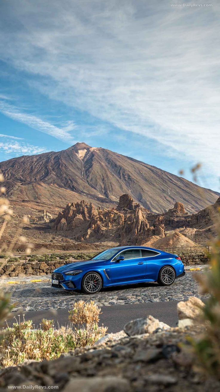 736x1308 Mercedes Benz CLE 53 AMG Coupe Spectral Blue W206 HD Photo, Videos, Specs, Features & Price