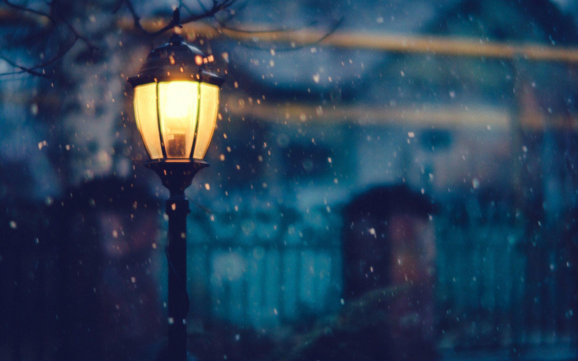 1920x1200 Dark Winter Night Wallpaper