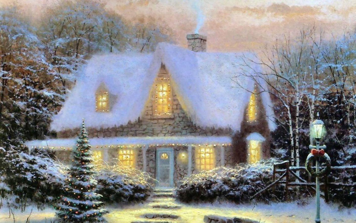 Winter Cottage Wallpapers - Top Free Winter Cottage Backgrounds ...