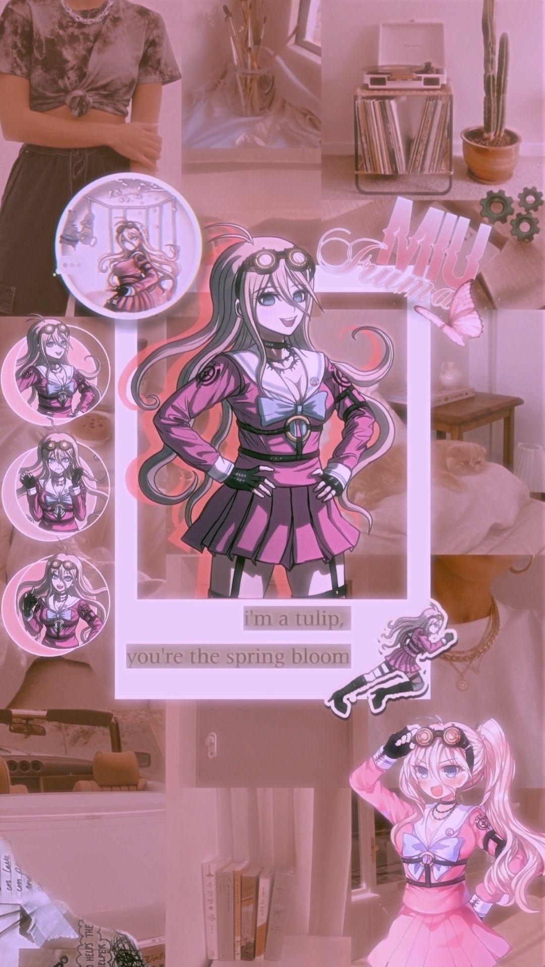 1080x1914 Miu Iruma 》Background. Anime wallpaper iphone, Edgy wallpaper, Cool background wallpaper