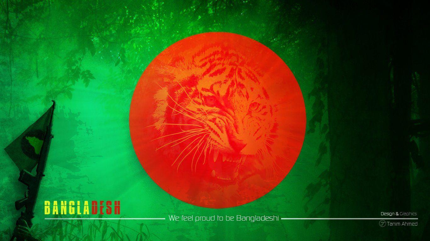 1366x768 Posters (Bangladesh). Bangladesh flag