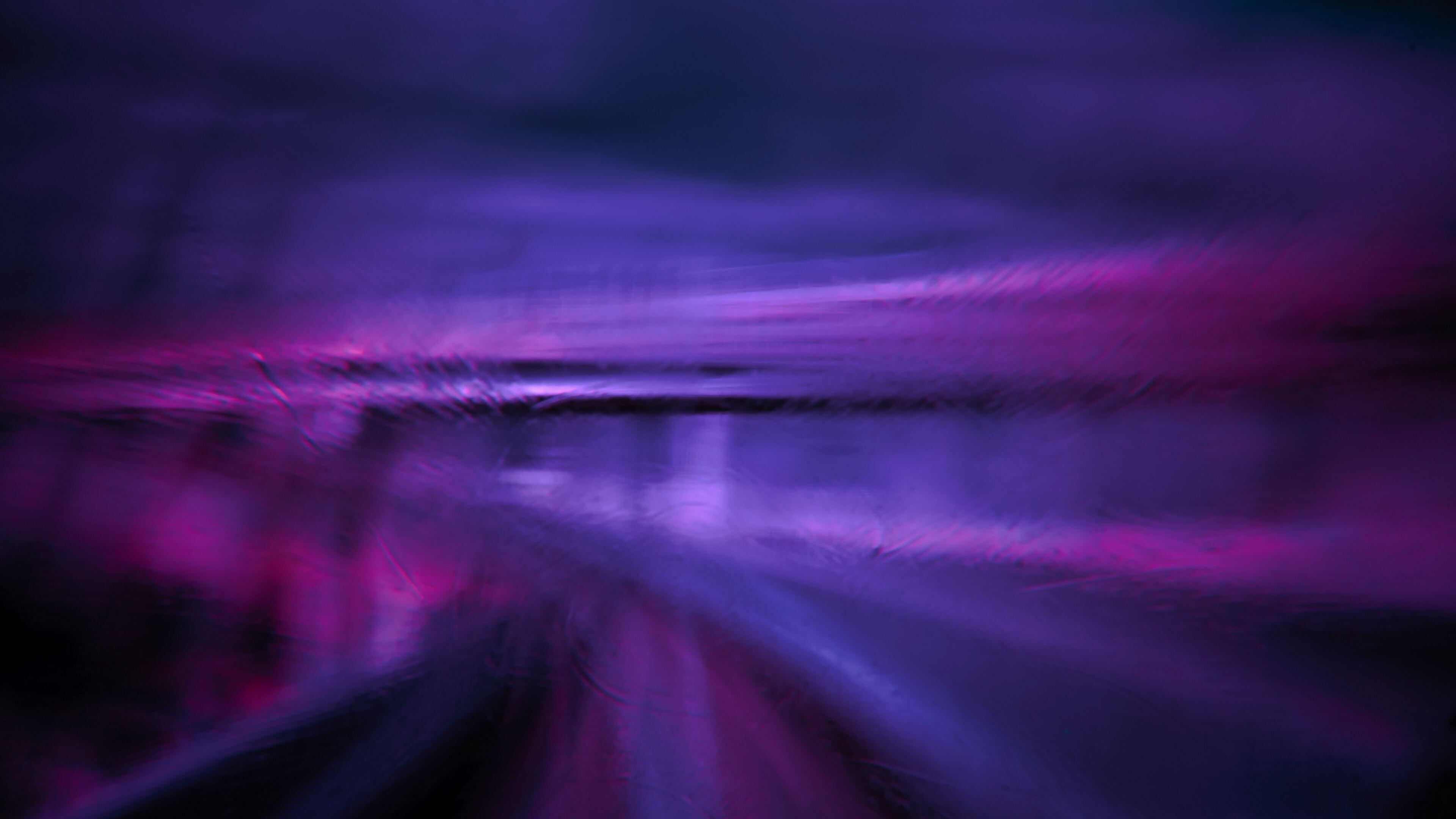 3840x2160 Purple Pink Futurist Art 4K HD Abstract Wallpaper