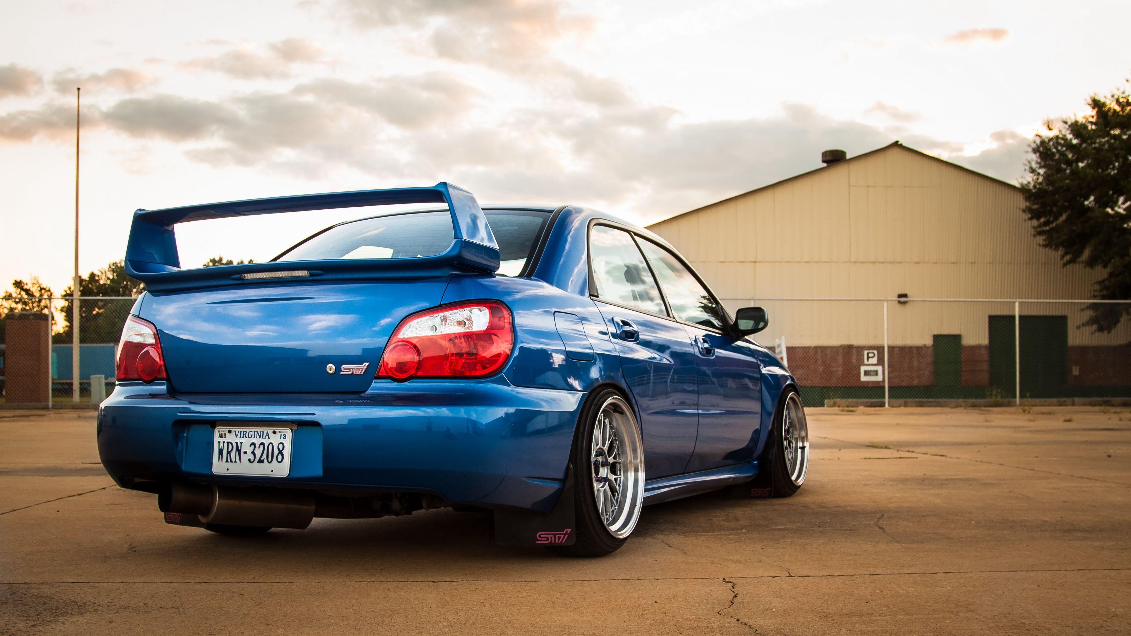 3840x2160 subaru, impreza, wrx, sti, blue, rear view 4k wrx, subaru, impreza. Wrx, Subaru impreza, Impreza