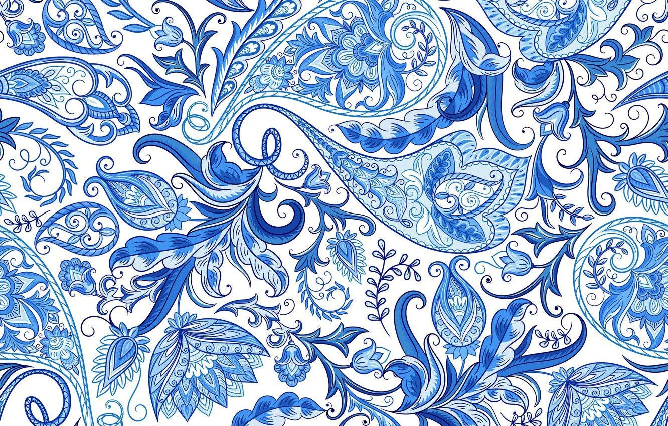 Blue Paisley Wallpapers Top Free Blue Paisley Backgrounds