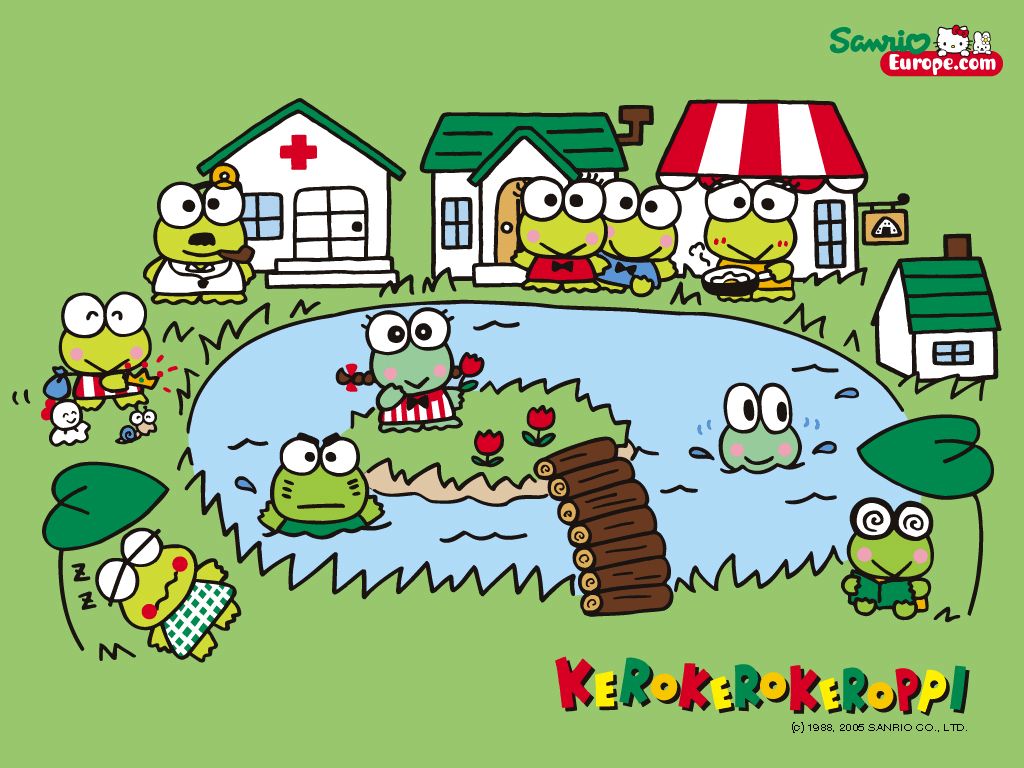 1024x768 Keroppi Wallpaper Desktop