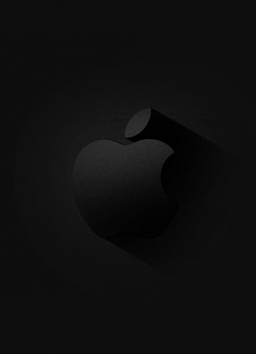 840x1160 Download 840x1160 wallpaper apple logo, dark, iphone iphone 4s, ipod touch, 840x1160 HD image, background, 24681