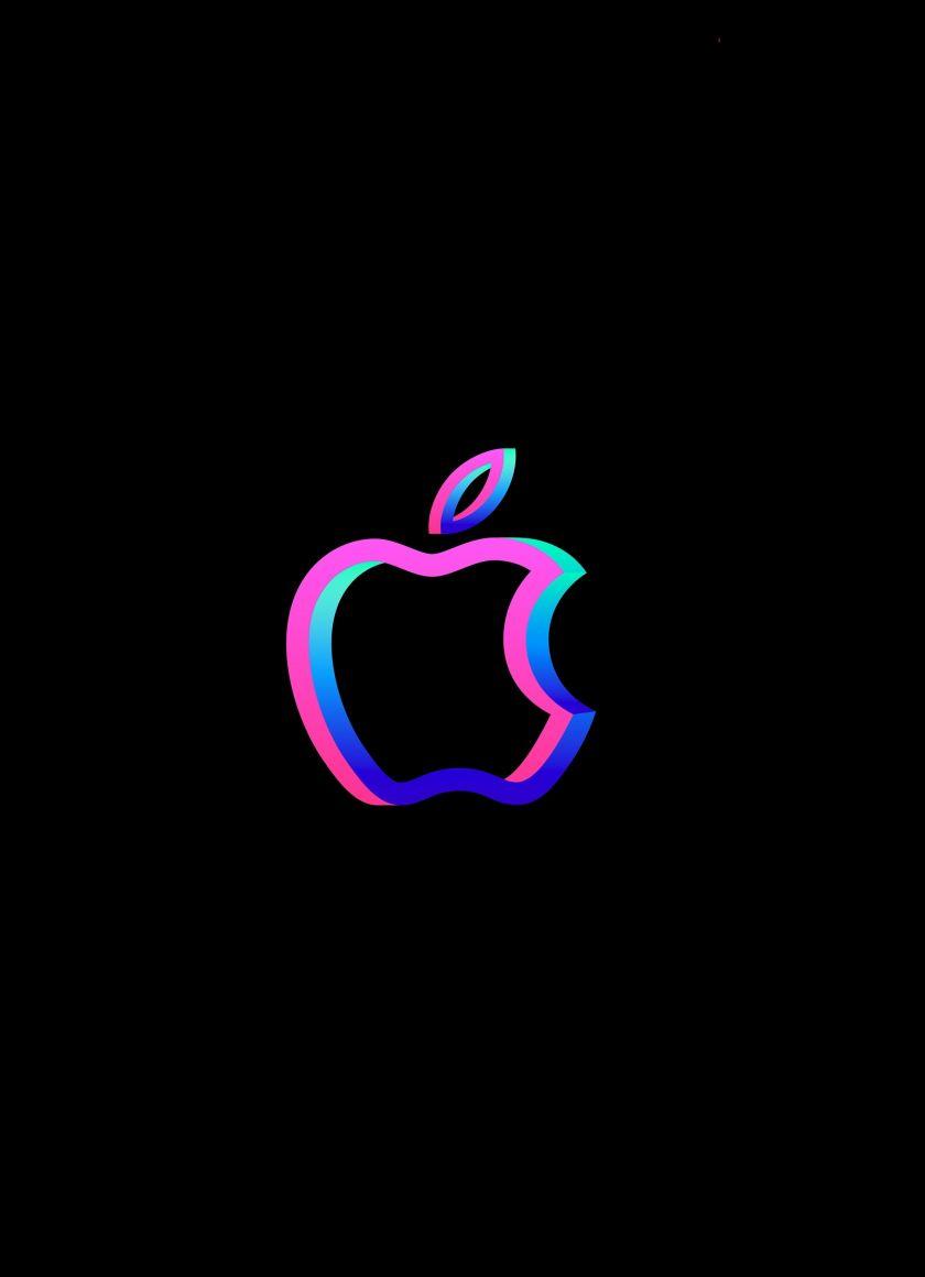 840x1160 Download 840x1160 wallpaper apple logo, amoled, iphone iphone 4s, ipod touch, 840x1160 HD image, background, 24863