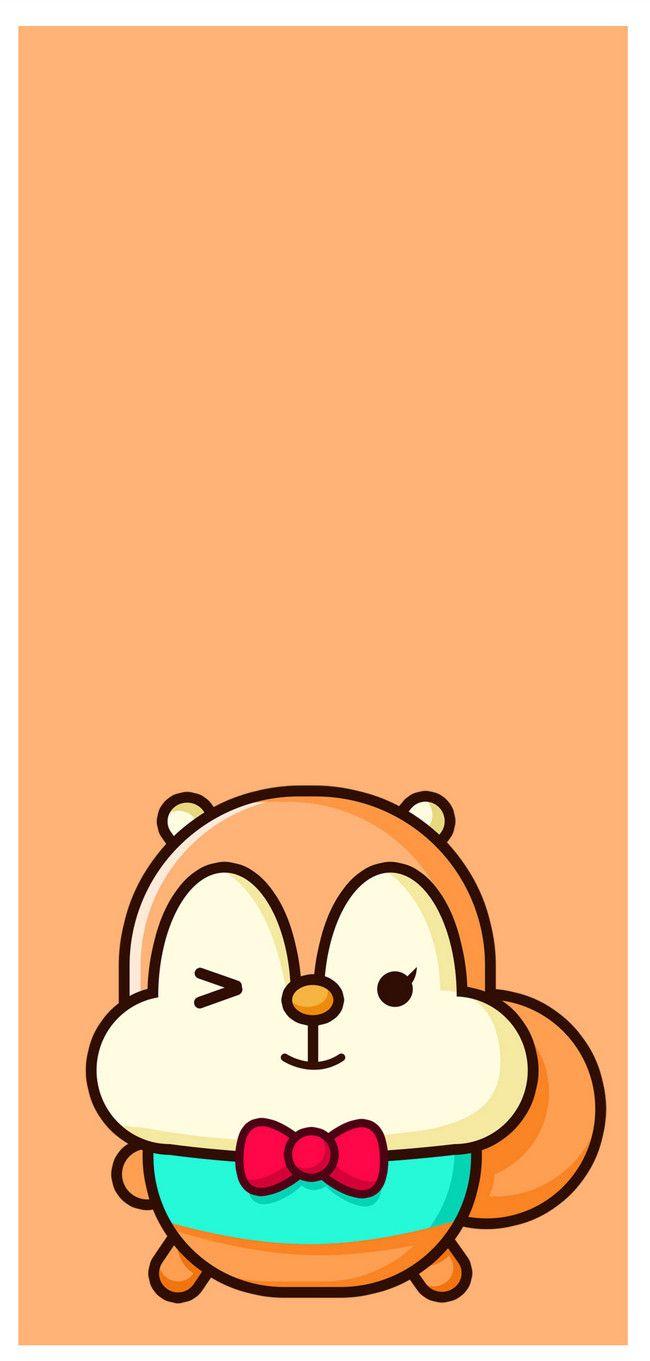 650x1361 Cartoon Squirrel Mobile Phone Wallpaper Background Image Free Download 400533761