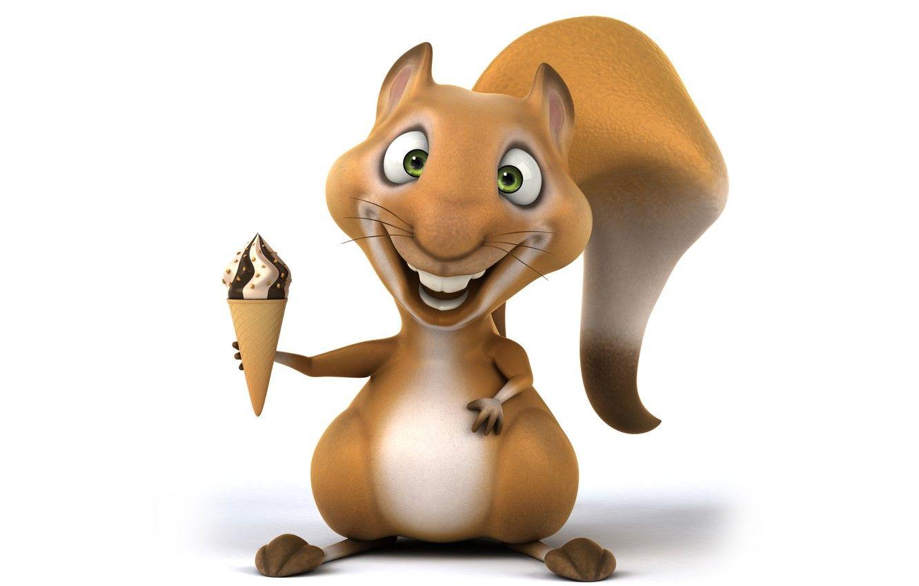 1332x850 Wallpaper protein, character, funny, ice cream, squirrel image for desktop, section рендеринг