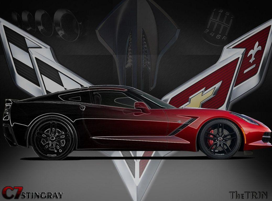 1038x769 C7 Corvette Logo Wallpaper