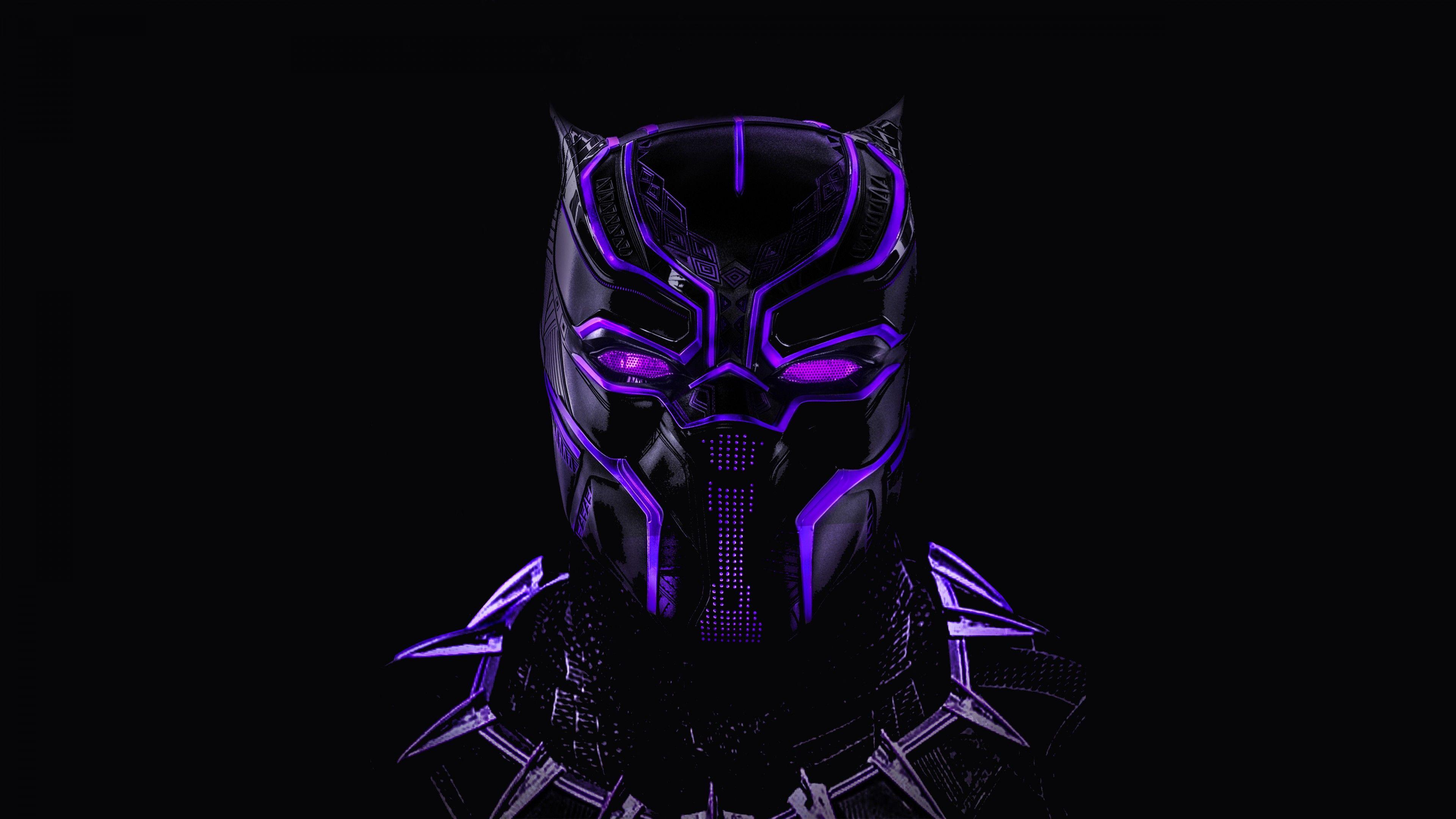3840x2160 Ultra HD Black Panther 3D Wallpaper