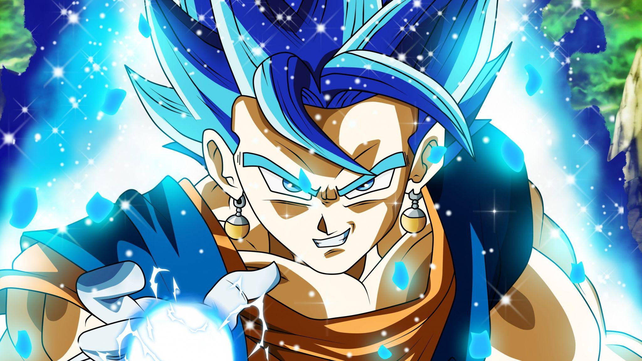 2048x1152 Download Full power, Goku, Dragon ball super, anime wallpaper, 2048x Dual Wide, Widescreen