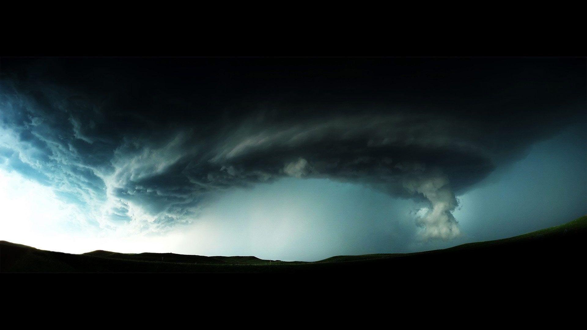 1920x1080 Wallpaper Tornado, black clouds, danger weather 1920x1080 Full HD 2K Picture, Image