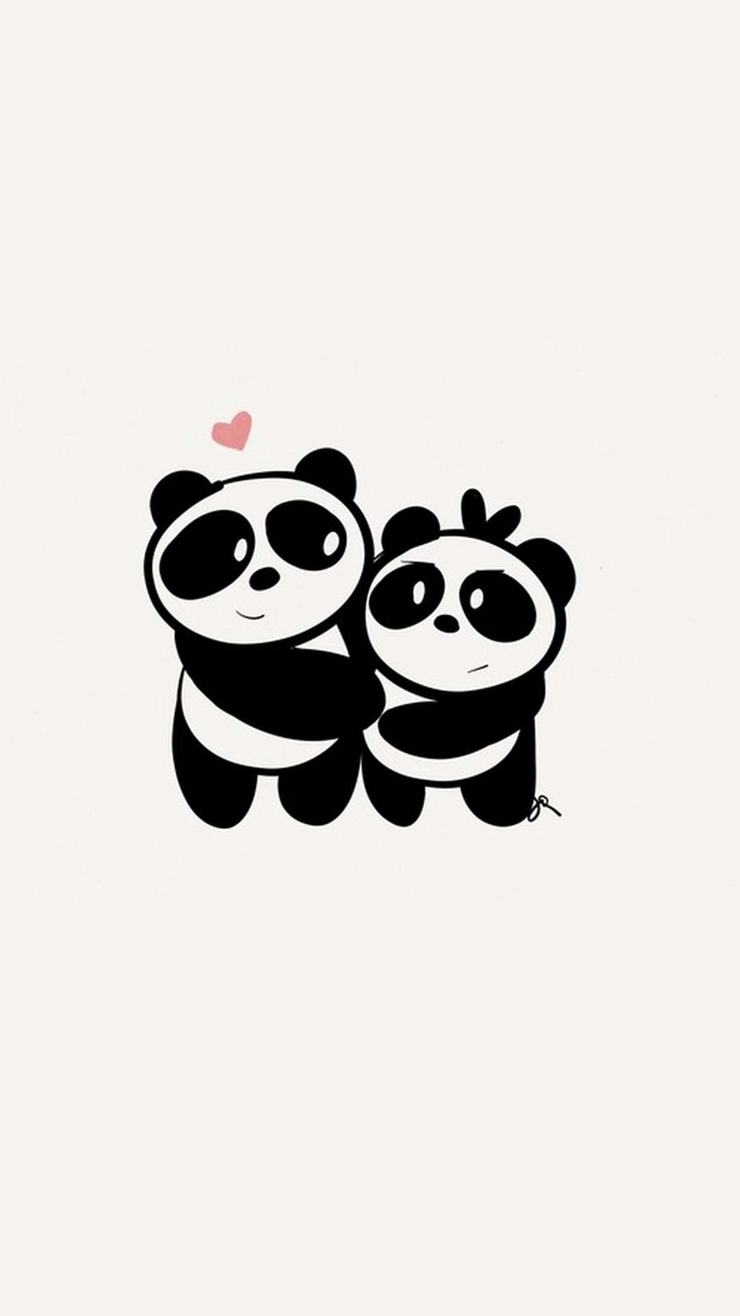 1080x1920 Wallpaper Anime Cute Couple Black And White