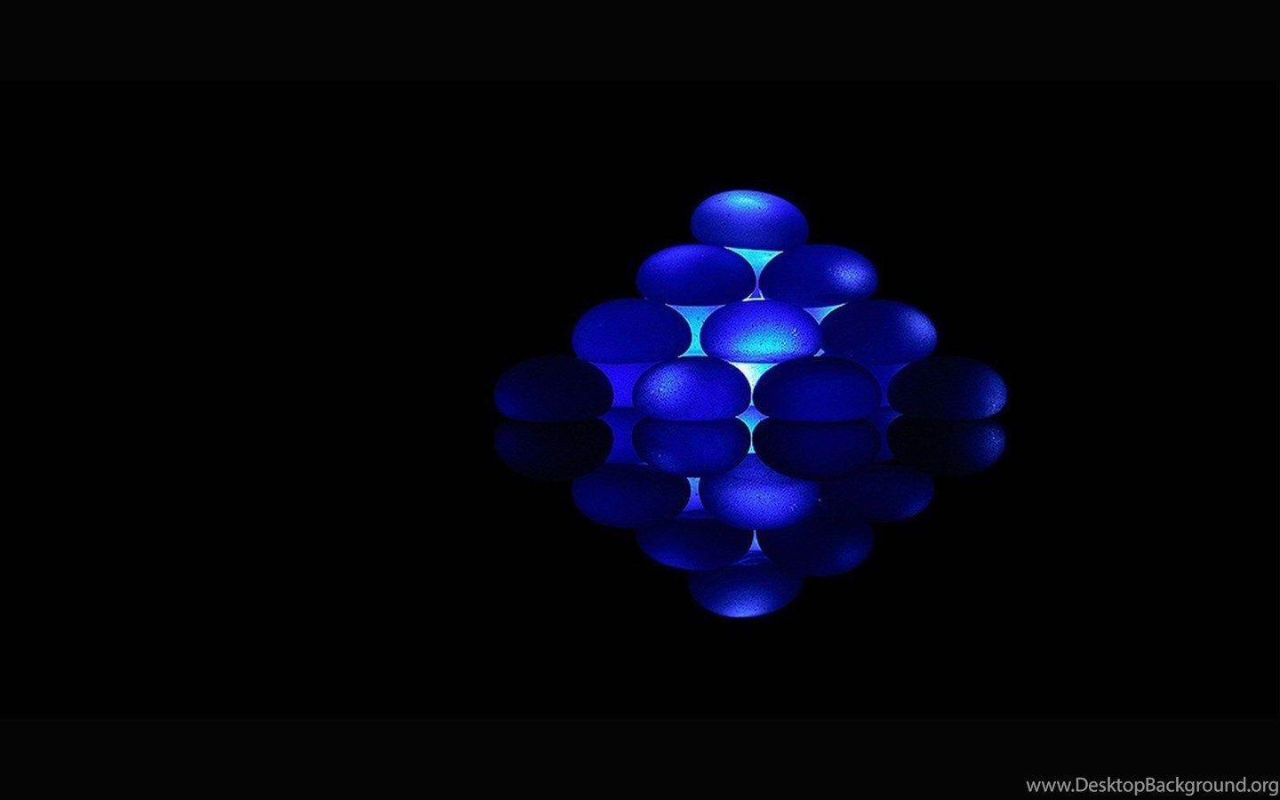 1440x900 Black Background Blue Diamond Ellipses HD Wallpaper Desktop Background
