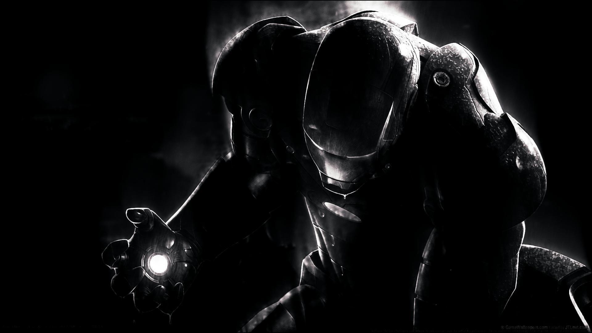 Mặt giáp Iron Man với mặt sau màu đen 4K tải xuống hình nền