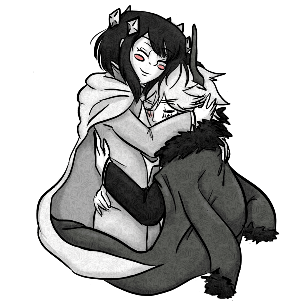 1024x1024 Wallpaper Anime Cute Couple Black And White