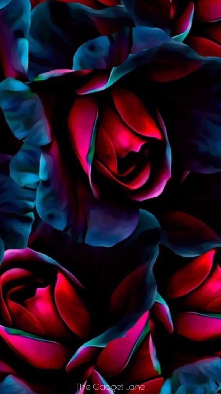 750x1333 Wallpaper for iPhone and Android. Flower! Click the link below for Tech News n Gadget Updates. Black flowers wallpaper, Floral wallpaper iphone, Floral wallpaper