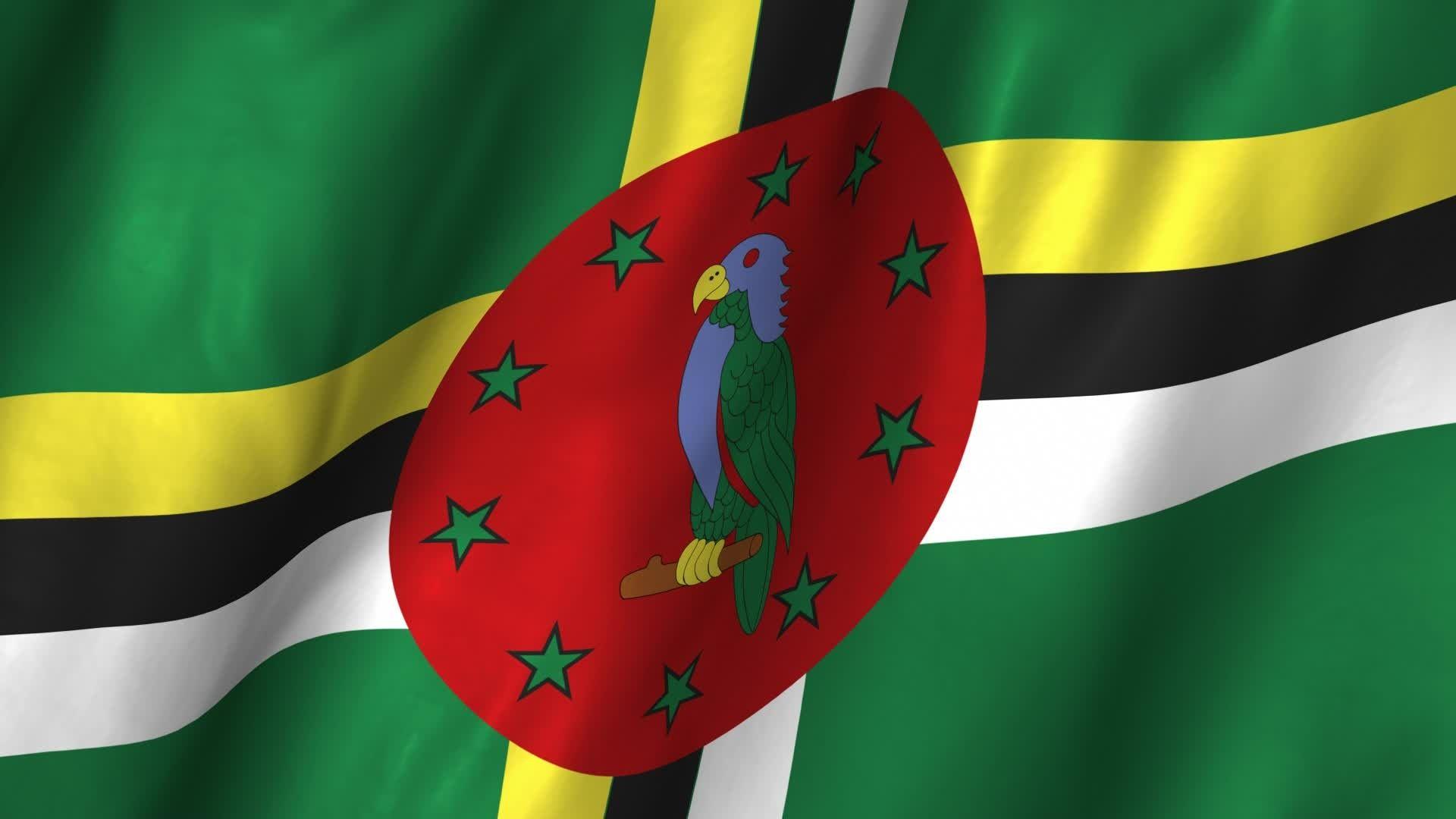 1920x1080 Dominica Flag Wallpaper