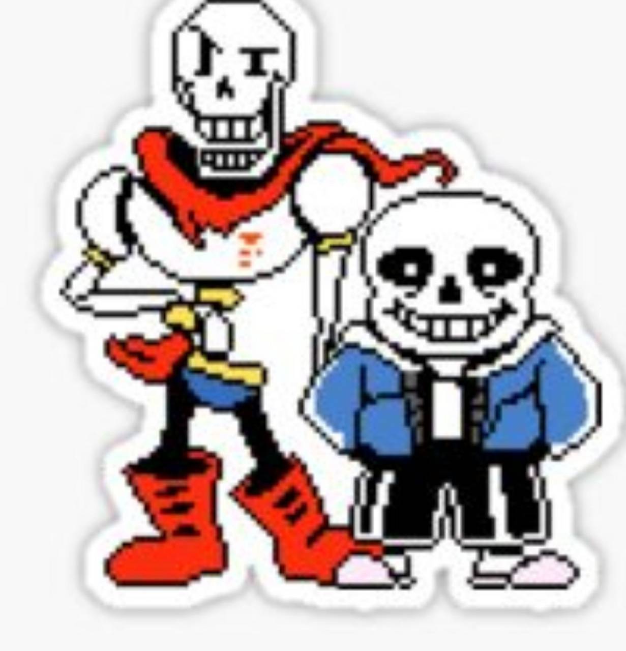 1231x1280 Sans and Papyrus wallpaper