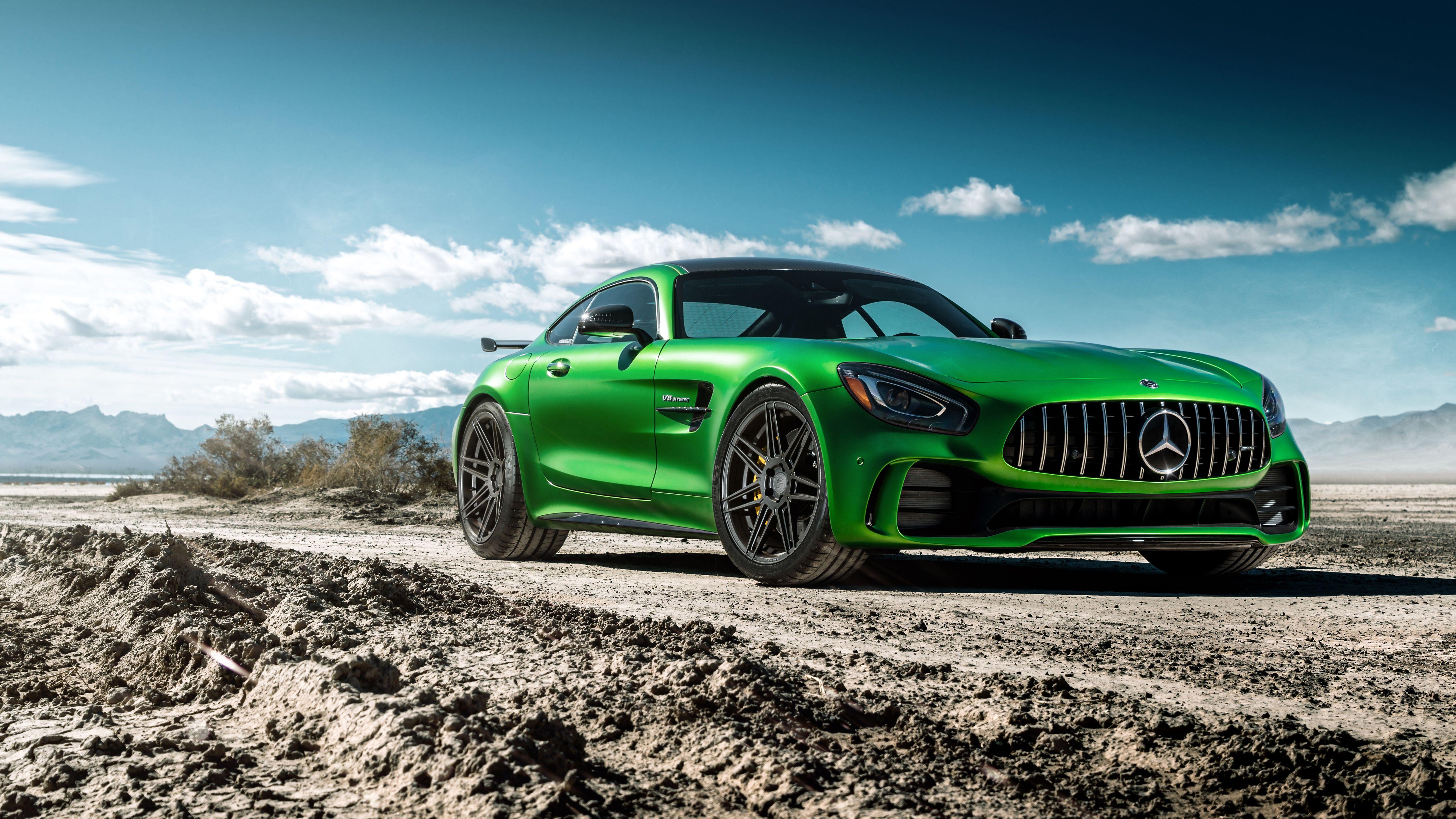 5120x2880 Ferrada Sema Green Mercedes GTR 5K Wallpaper. HD Car Wallpaper