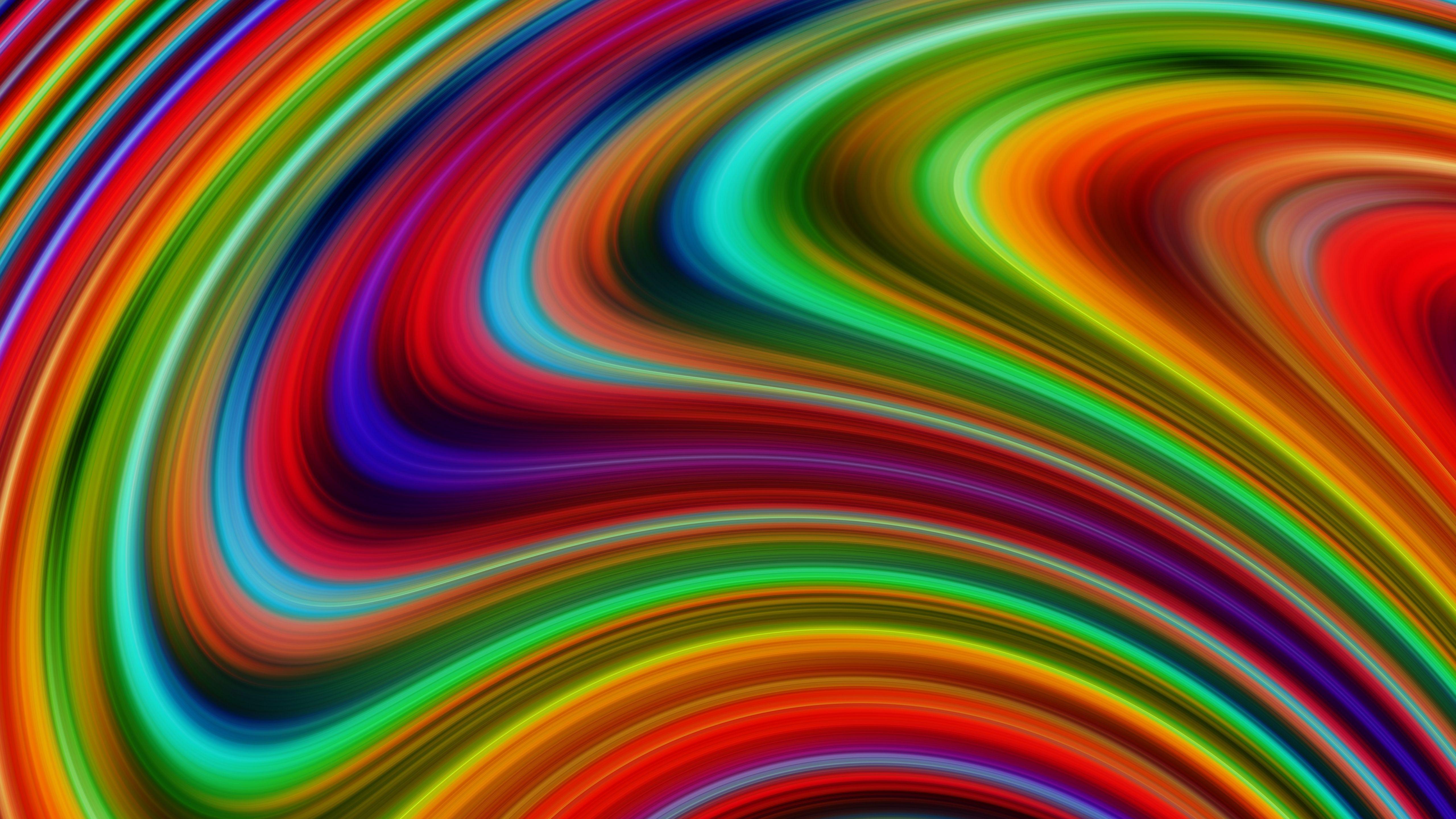 5120x2880 Download 5120x2880 wallpaper stains, paint, wavy, colorful curves, 5k image, background, 20542