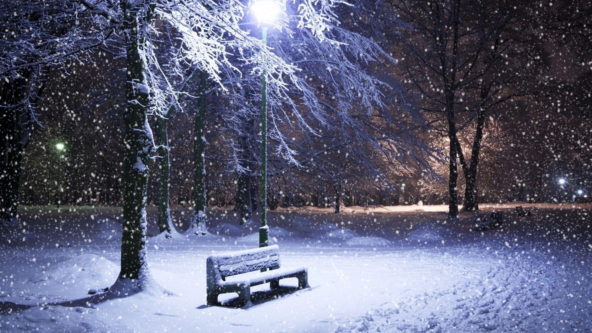 1920x1080 Free Snowfall Wallpaper