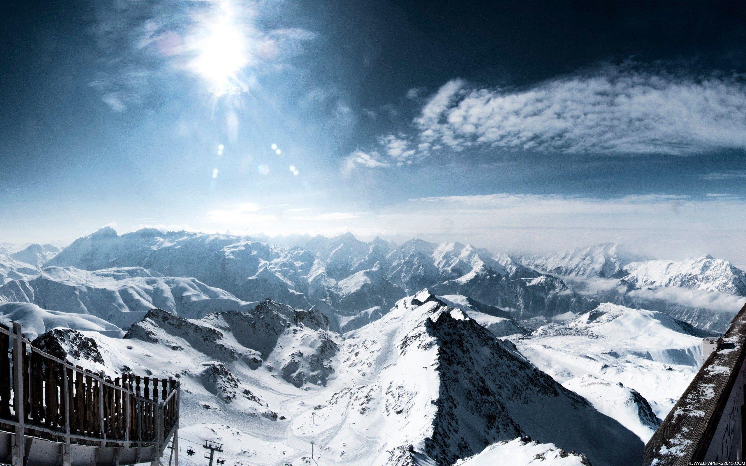 2560x1600 Snow Mountain Wallpaper HD