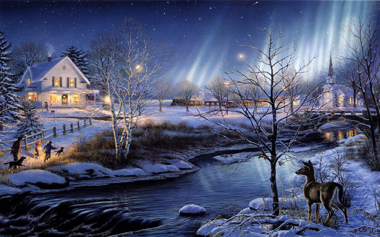 1440x900 Snow HD Wallpaper