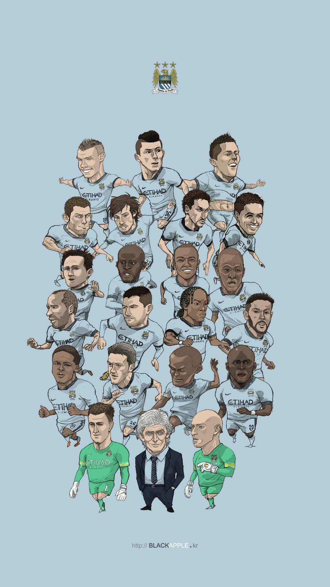 1080x1920 Man City iPhone Wallpaper