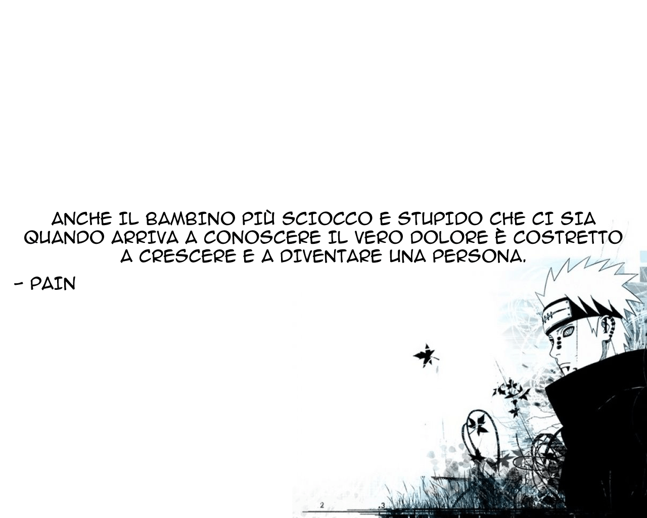 1280x1024 Naruto Quote White Background