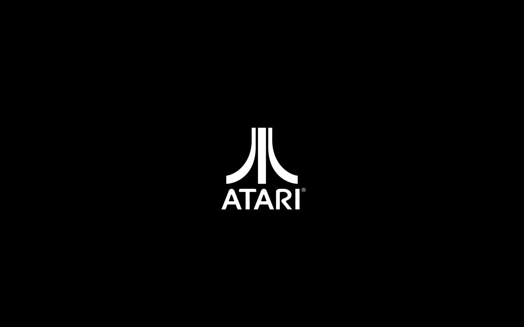 1680x1050 minimalism, Logo, Atari, Brands, Vintage, Computer, Black Background Wallpaper HD / Desktop and Mobile Background