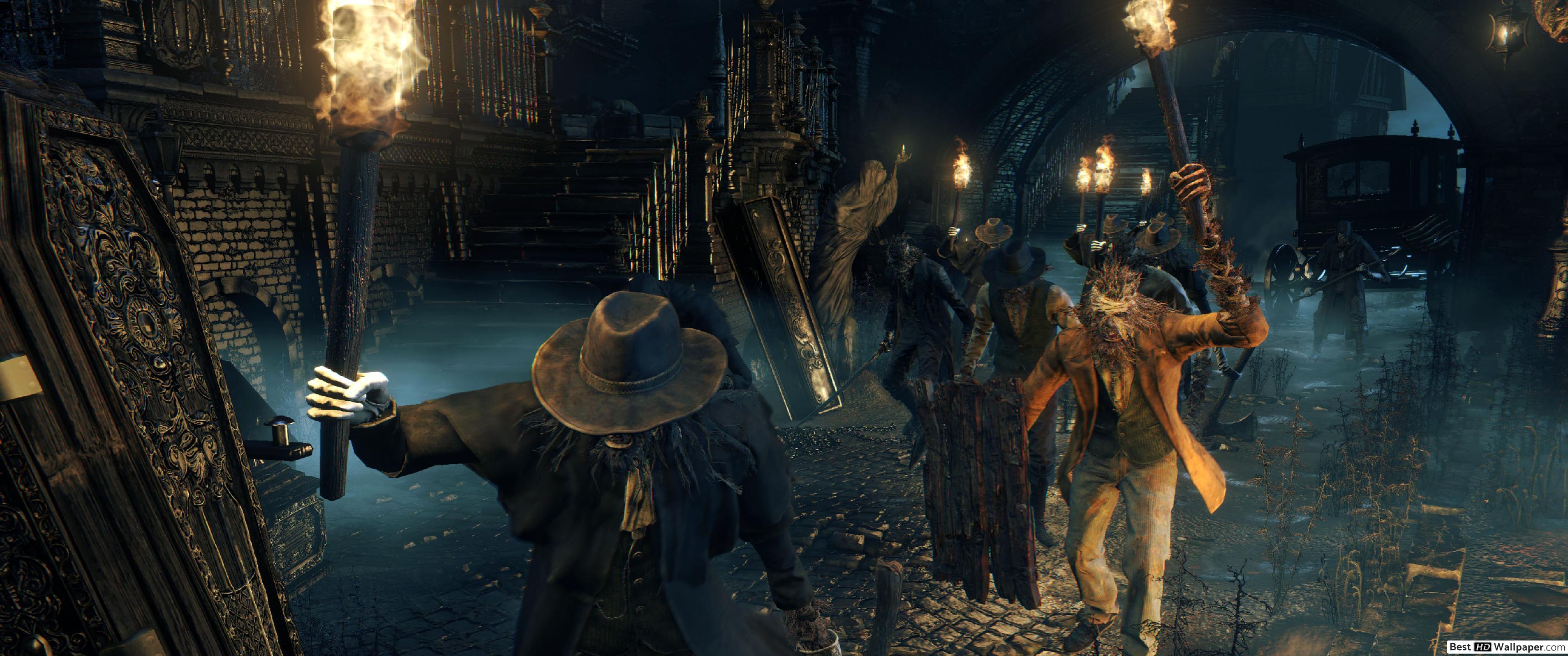 3440x1440 Bloodborne HD wallpaper download